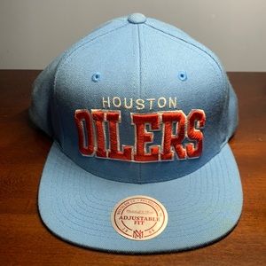 NEW Mitchell and Ness Houston Oilers Hat